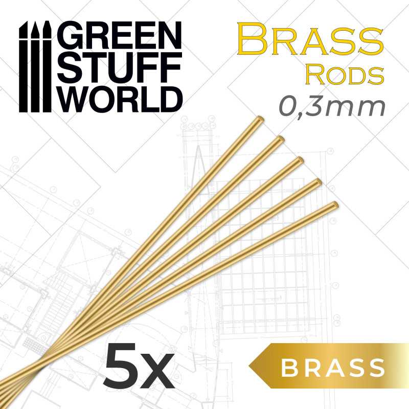 Round Brass Rods 0.3mm