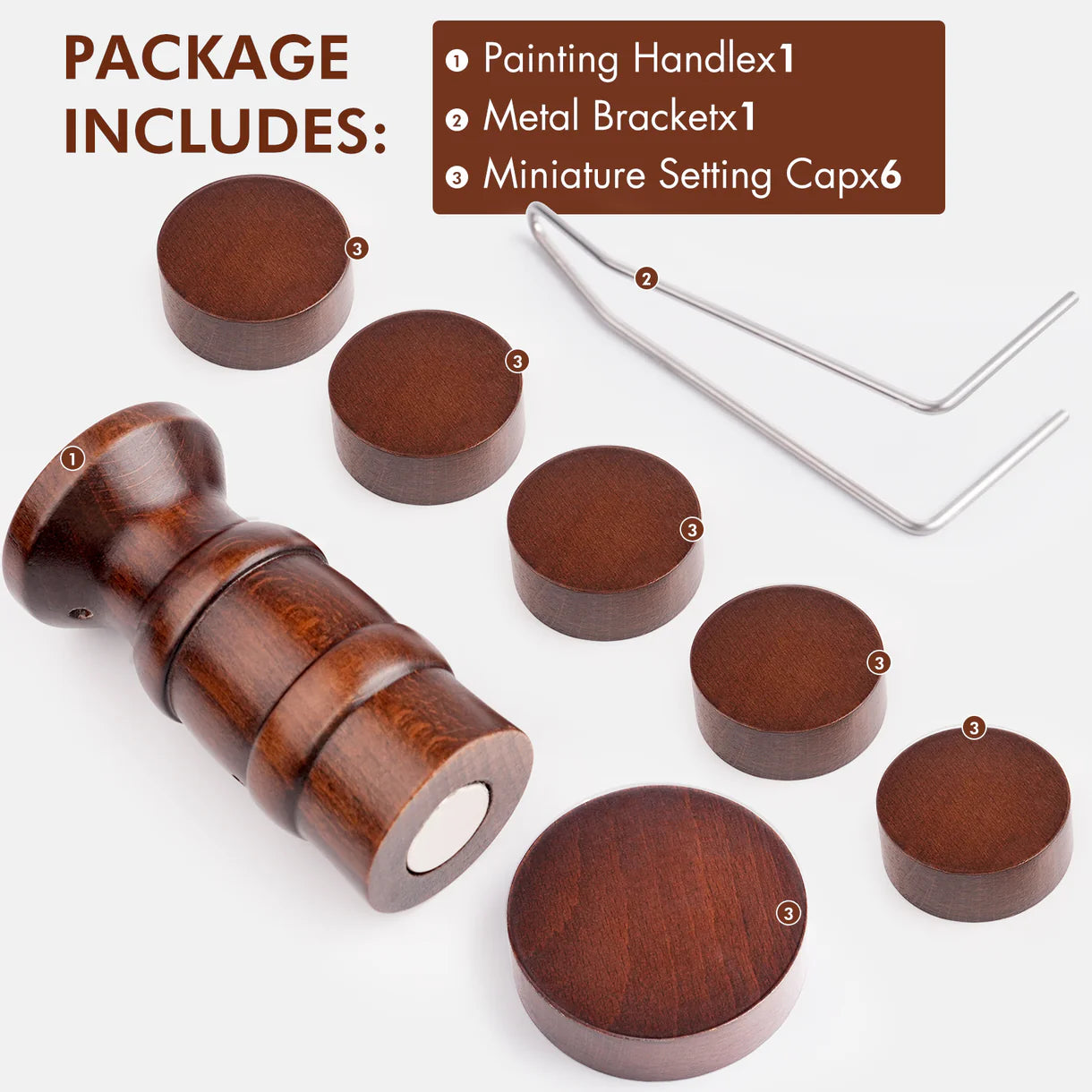 Golden Maple Ergonomic Painting Handle – Perfect for Warhammer, D&D & Scale Models