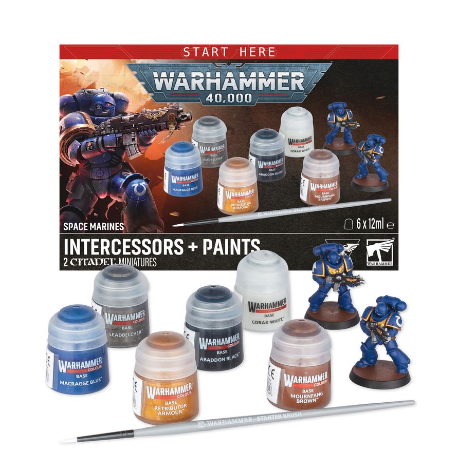 Space Marines: Intercessors + Paints Pre Order Pre-orders ship on or after launch day 25/07/2026