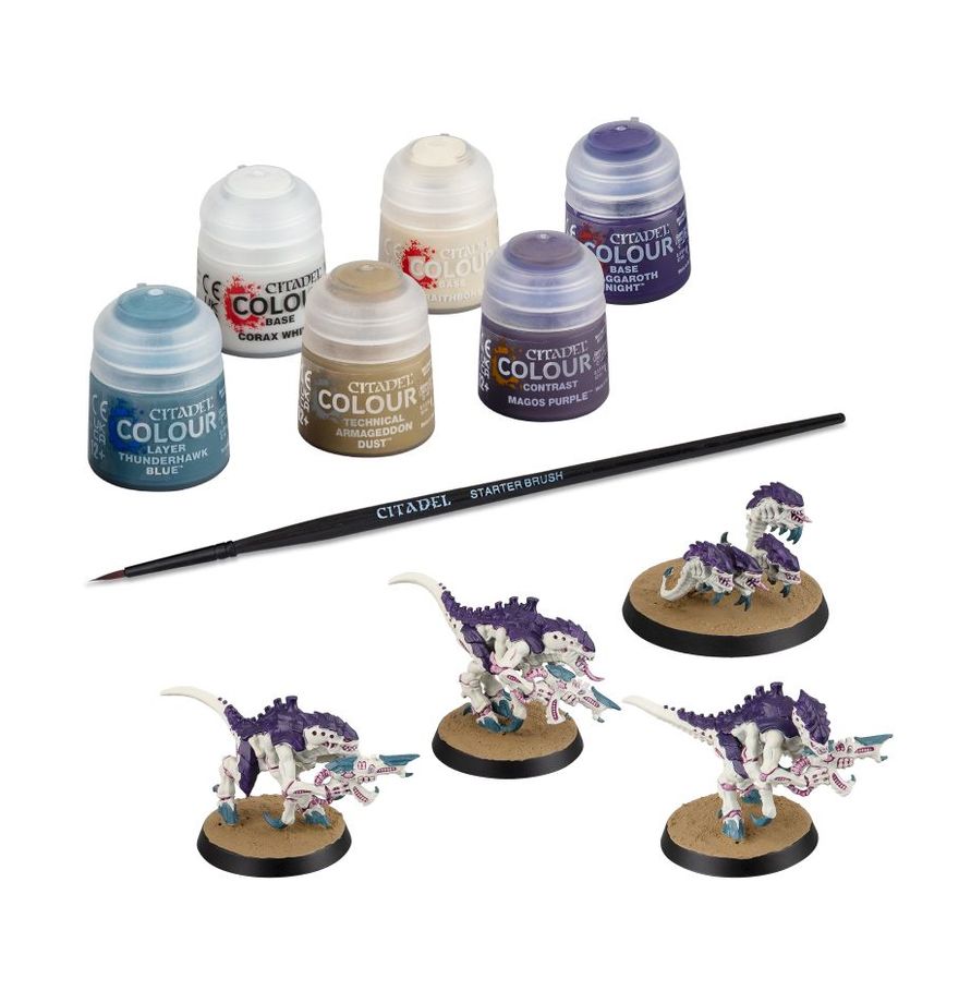 TYRANIDS: TERMIGANTS AND RIPPER SWARM AND PAINTS