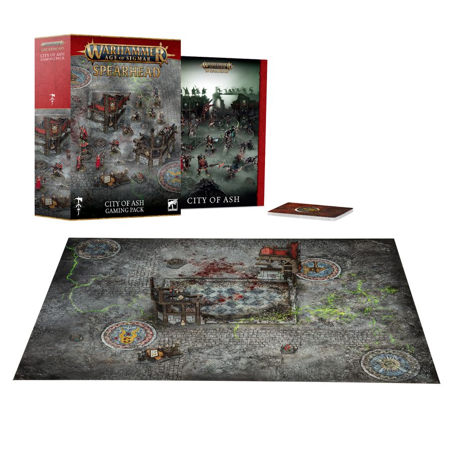 warhammer AOS; spearhead gaming pack city of ash. Pre Order Pre-orders ship on or after launch day 04/07/2026