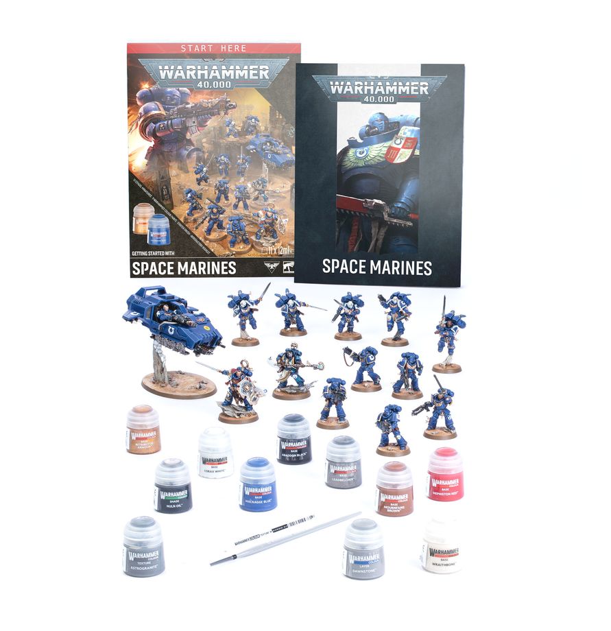 Warhammer 40,000 Getting Started with Space Marines Pre Order Pre-orders ship on or after launch day 25/07/2026