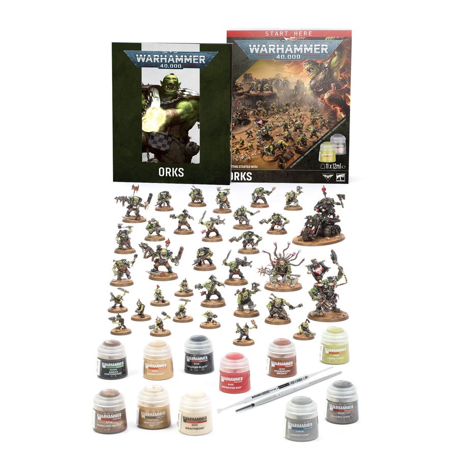 Warhammer 40,000 Getting Started with Orks Pre Order Pre-orders ship on or after launch day 25/07/2026