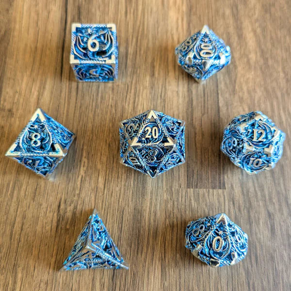 Blue Hollow Dragon Dice