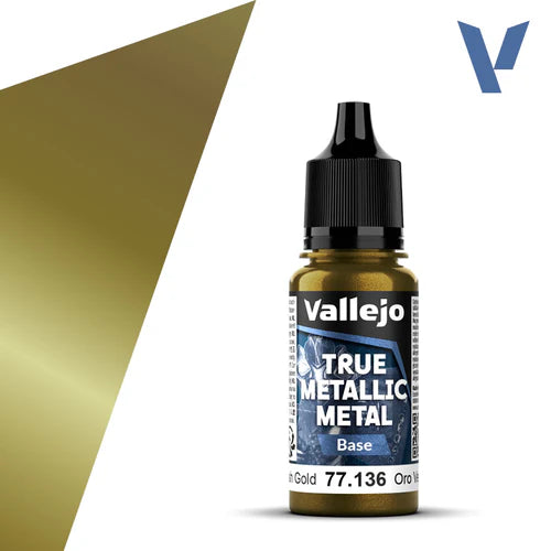 Vallejo True Metallic Metal: Greenish Gold (Base)