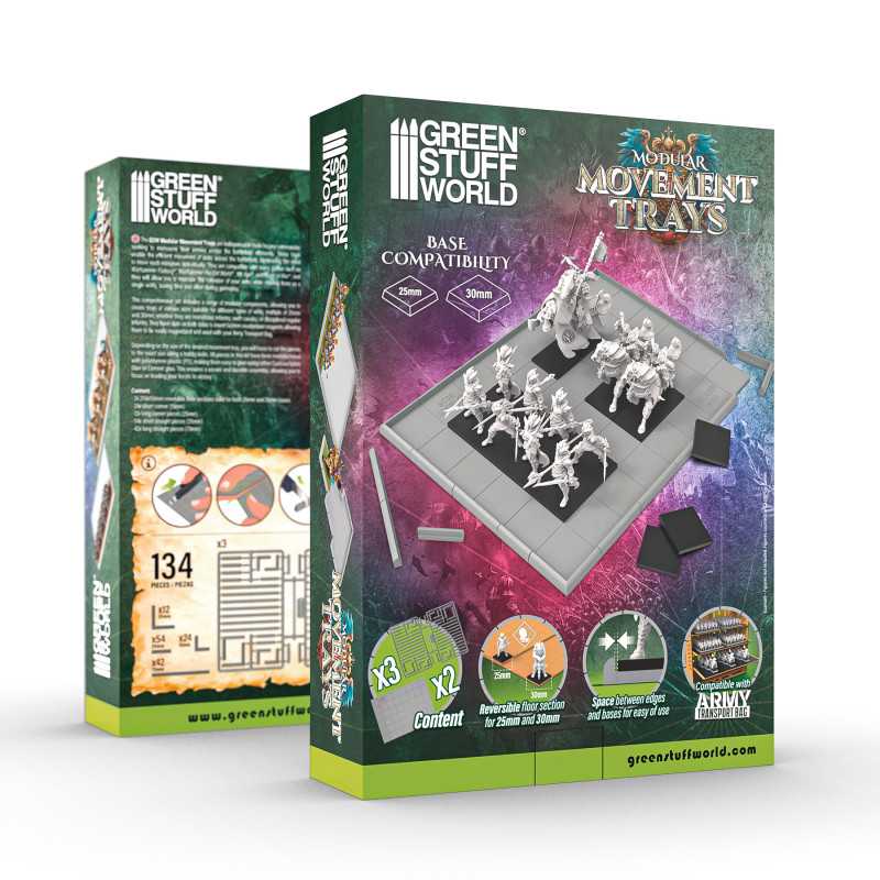 Modular Movement Trays (Complete Pack) 3x corners + 2x bases