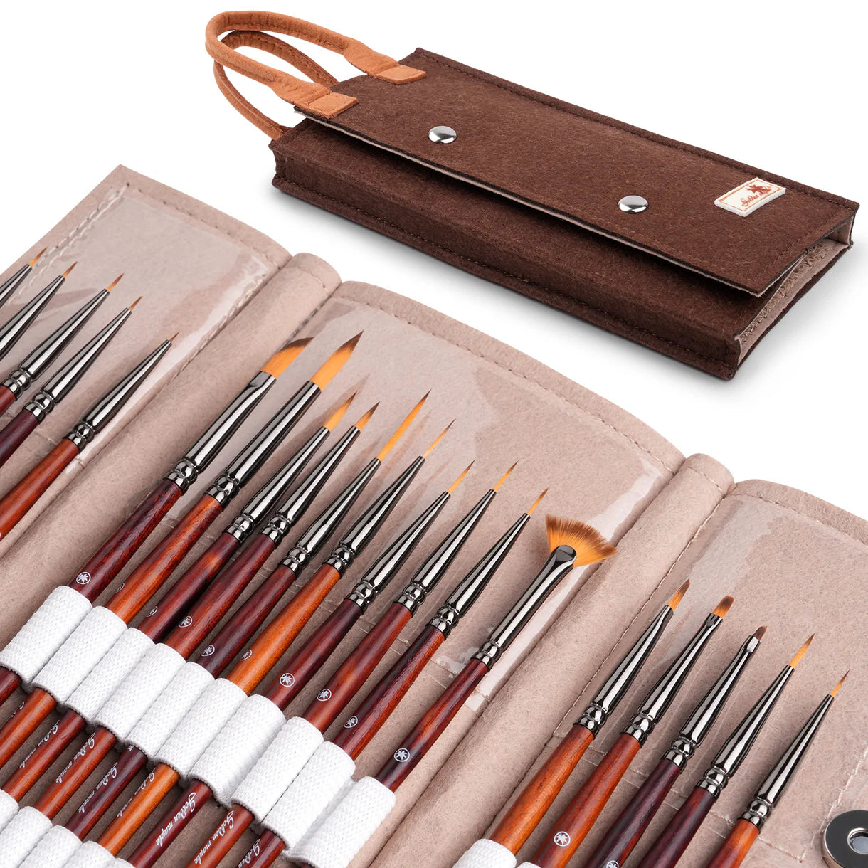 GOLDEN MAPLE: Micro Detail Paint Brush Set - 20pcs