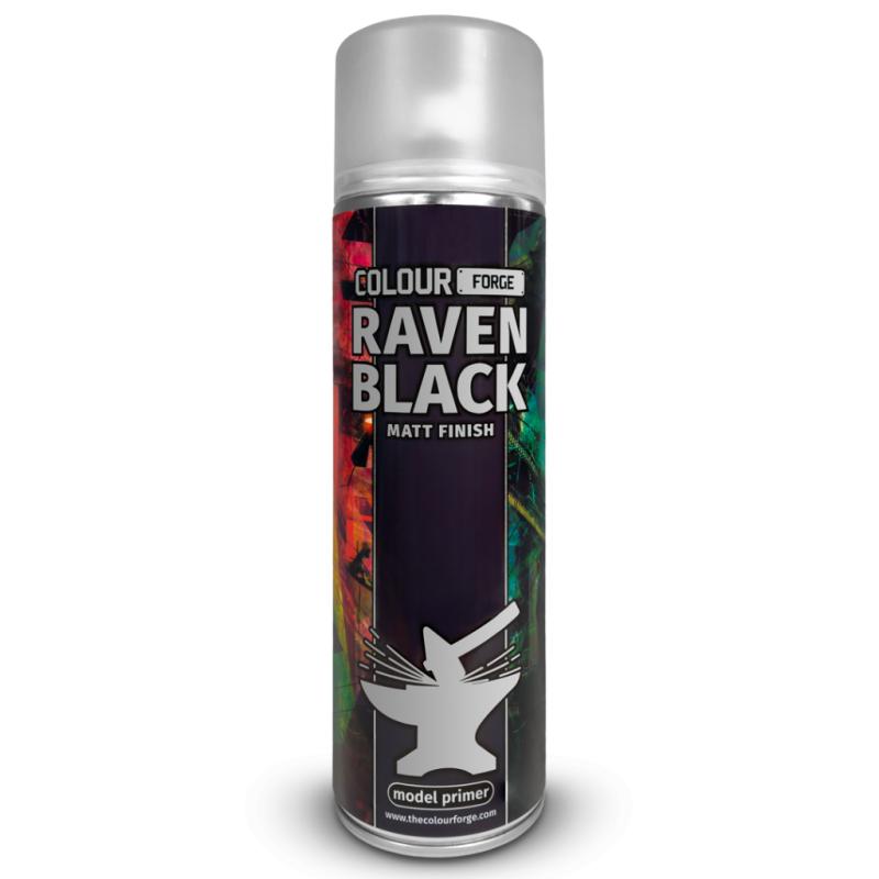 COLOUR FORGE: RAVEN BLACK MATT FINISH 500ML