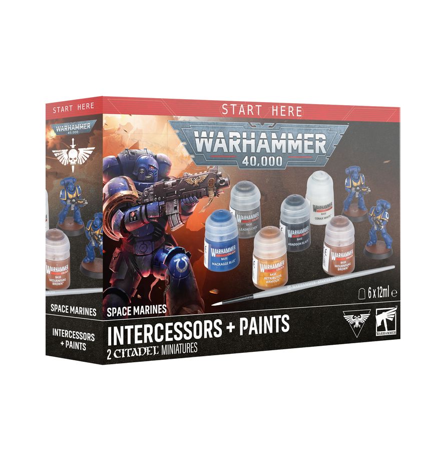 Space Marines: Intercessors + Paints Pre Order Pre-orders ship on or after launch day 25/07/2026