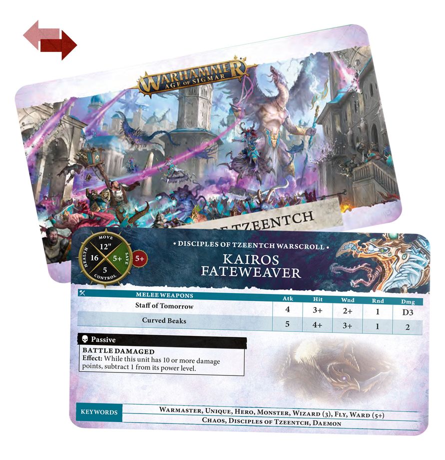 WARHAMMER AOS: WARSCROLL CARDS TZEENCH -