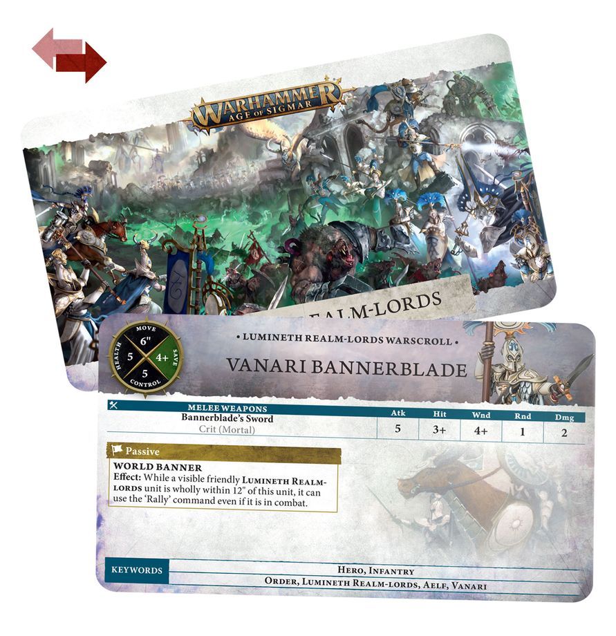 WARHAMMER AOS: LUMINETH REALM-LORDS WARSCROLLS -