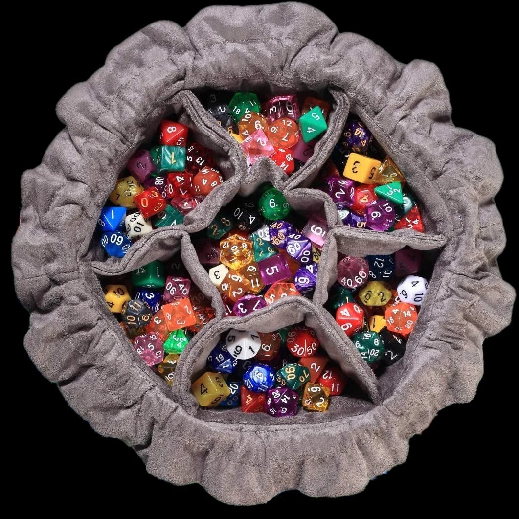 Dragon Hoard Dice Bag - GREEN DRAGON with 7 Compartments MASSIVE
