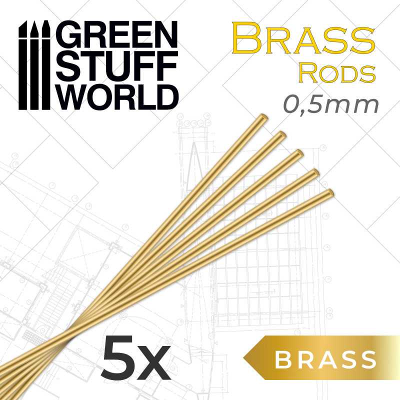 Round Brass Rods 0.5mm
