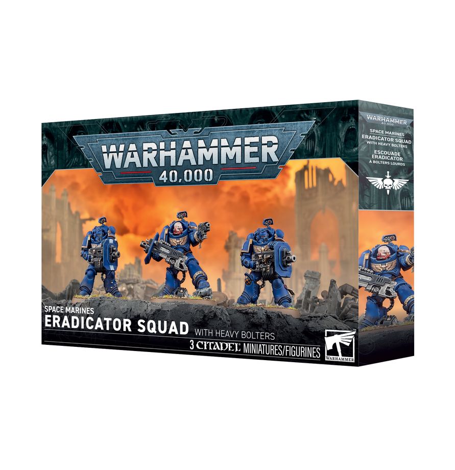 SPACE MARINES: ERADICATOR SQUAD WITH HEAVY BOLTERS Pre-orders ship on or after launch day 03/10/2026