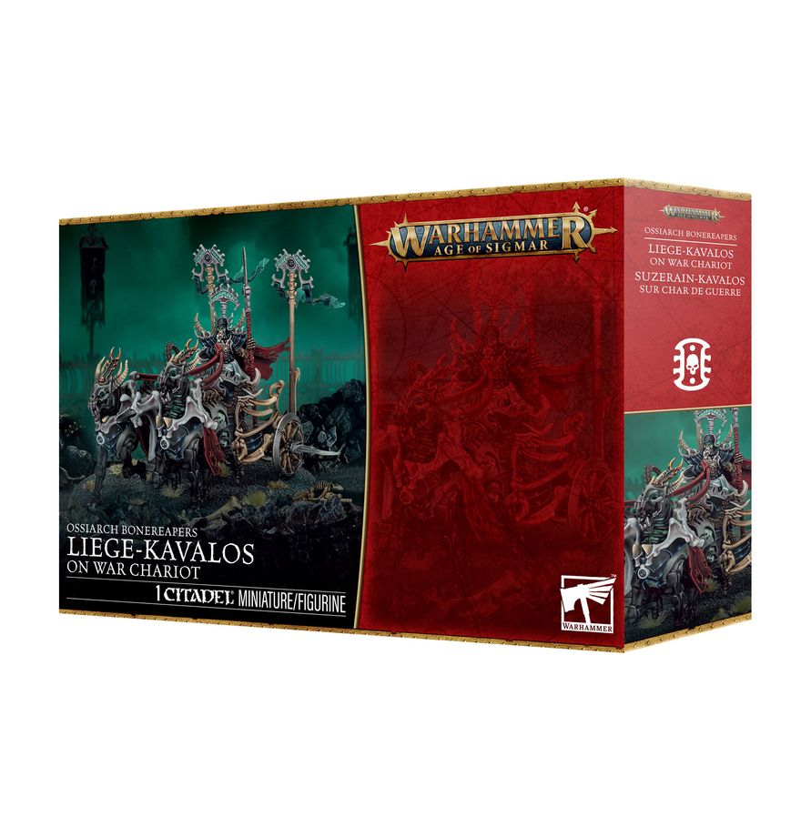 WARHAMMER AOS OSSIARCH BONEREAPERS :Liege-Kavalos on War Chariot