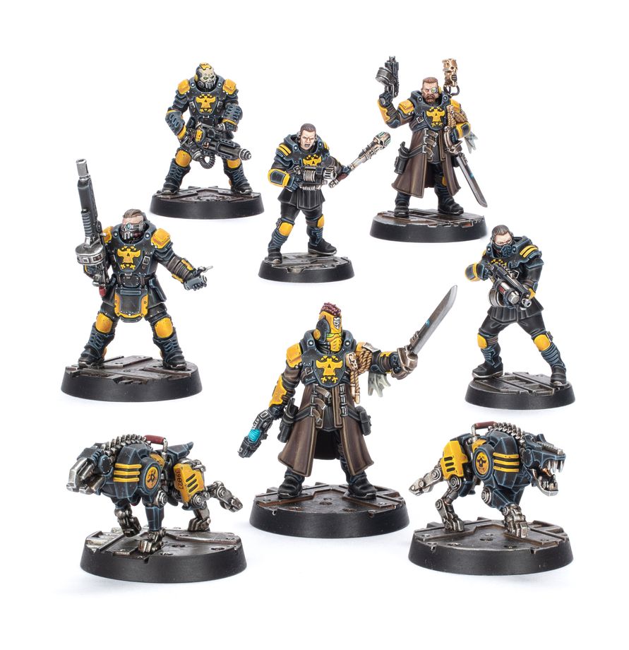 Necromunda Enforcer captains and sergeants