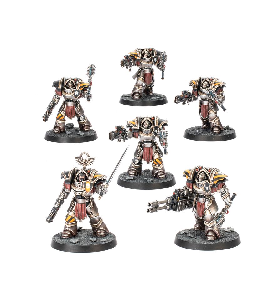 WARHAMMER THE HORUS HERESY: Cataphractii Terminators with Volkite Chargers and Power Mauls