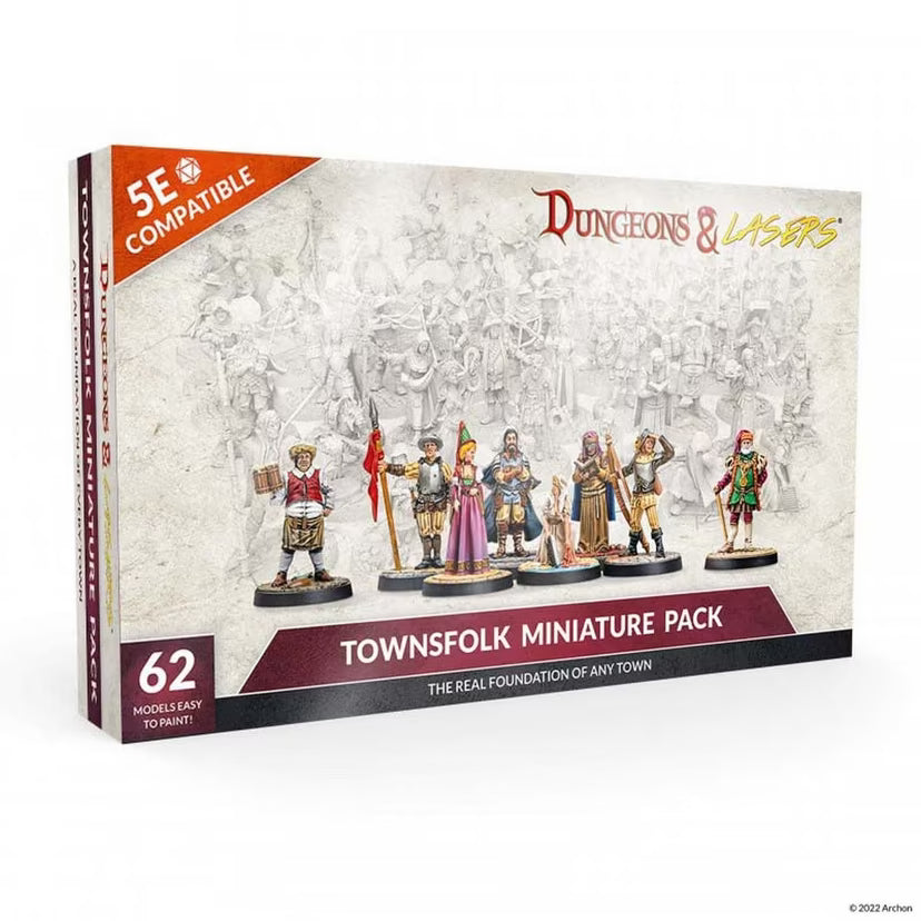 DUNGEONS AND LASERS: TOWNSFOLK MINIATURE PACK