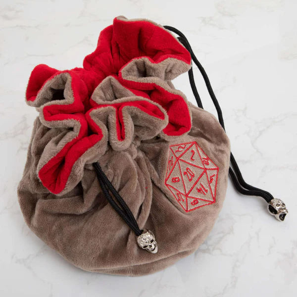 Super Soft Dice Bags - Brown