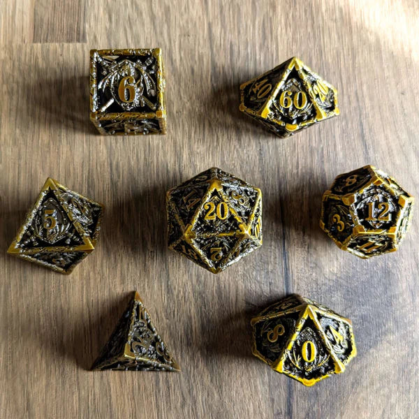 Draconic Guardian Dice - Gold