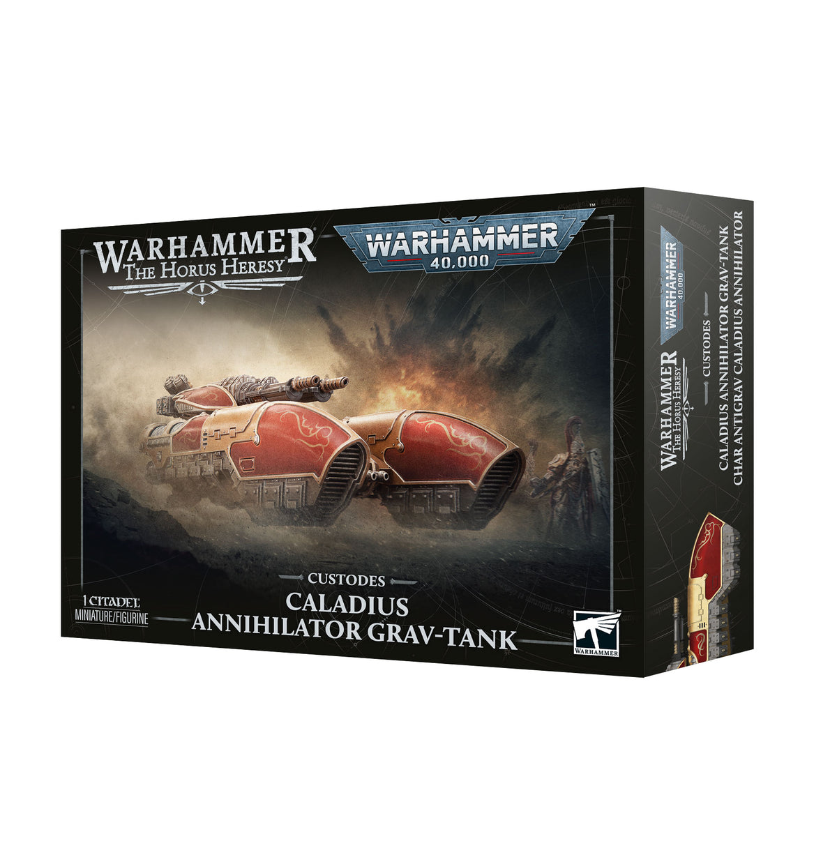 CUSTODES: CALADIUS ANNIHILATOR GRAV-TANK Pre-orders ship on or after launch day 17/10/2026