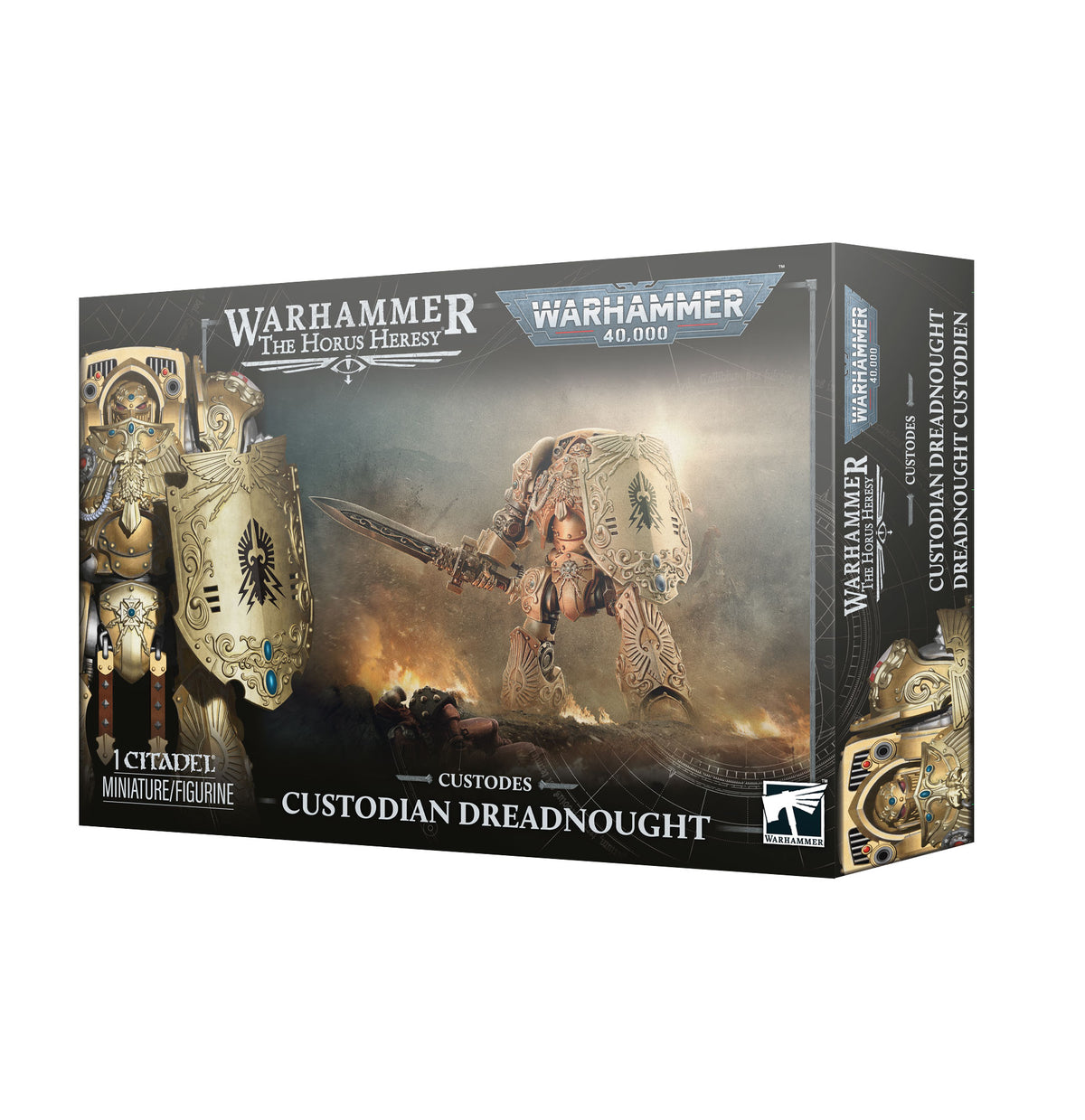 CUSTODES: CUSTODIAN DREADNOUGHT Pre-orders ship on or after launch day 17/10/2026