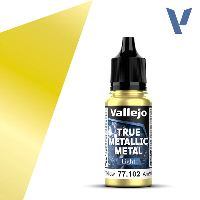 Vallejo True Metallic Metal: Radiant Yellow (Light)