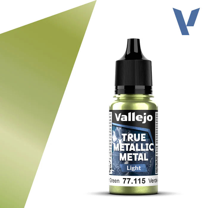 Vallejo True Metallic Metal: Amber Green (Light)