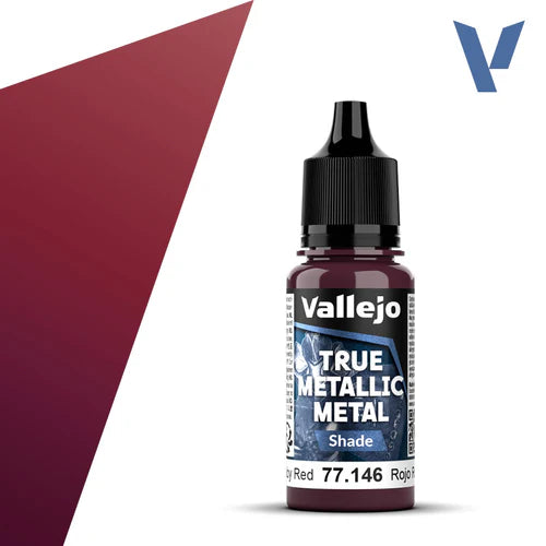 Vallejo True Metallic Metal: Ruby Red (Shade)
