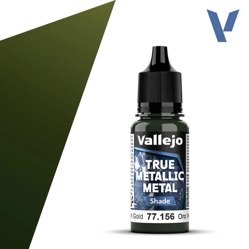 Vallejo True Metallic Metal: Greenish Gold (Shade)